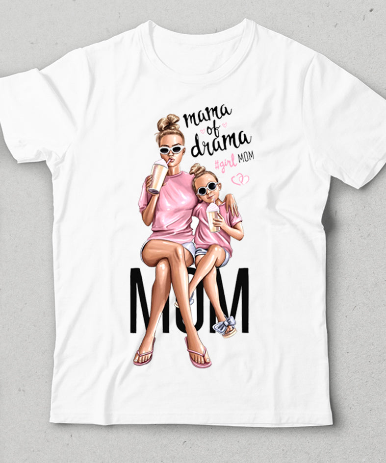 Mama of drama anneler günü tişört - basmatik.com