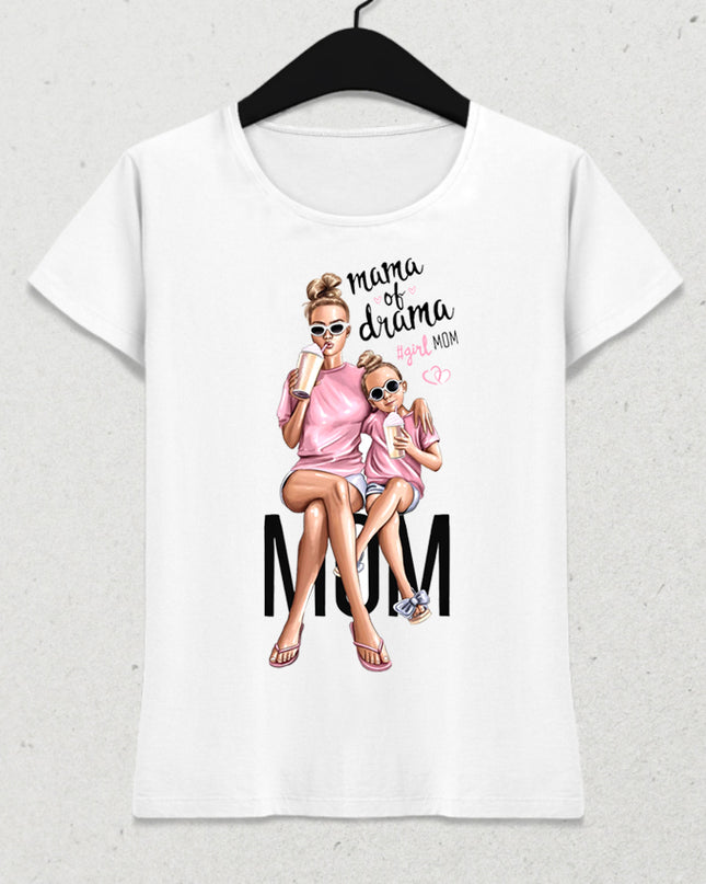 Mama of drama anneler günü tişört - basmatik.com