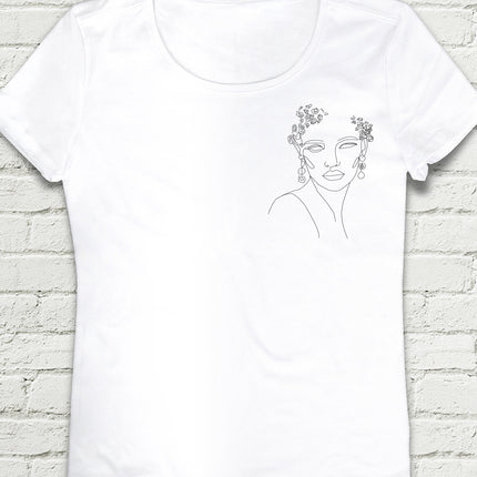 Mirada İnfinita  Beyaz Tişört - basmatik.com