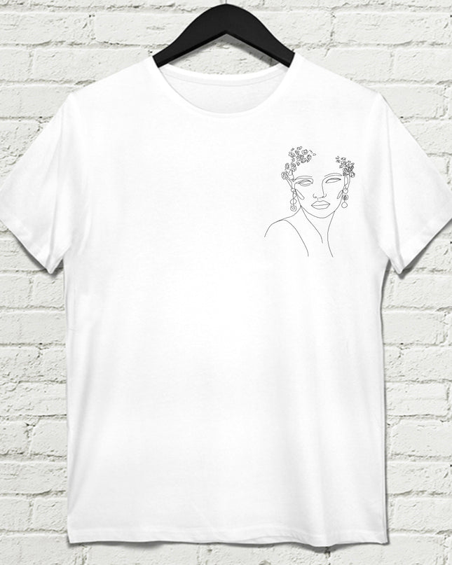 Mirada İnfinita  Beyaz Tişört - basmatik.com