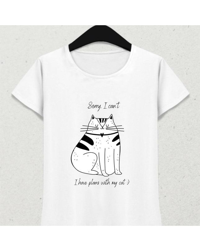 Kedimle Planlarım Var Tişört