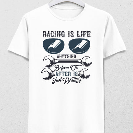 Racing is life - Motorcycle tişört - basmatik.com