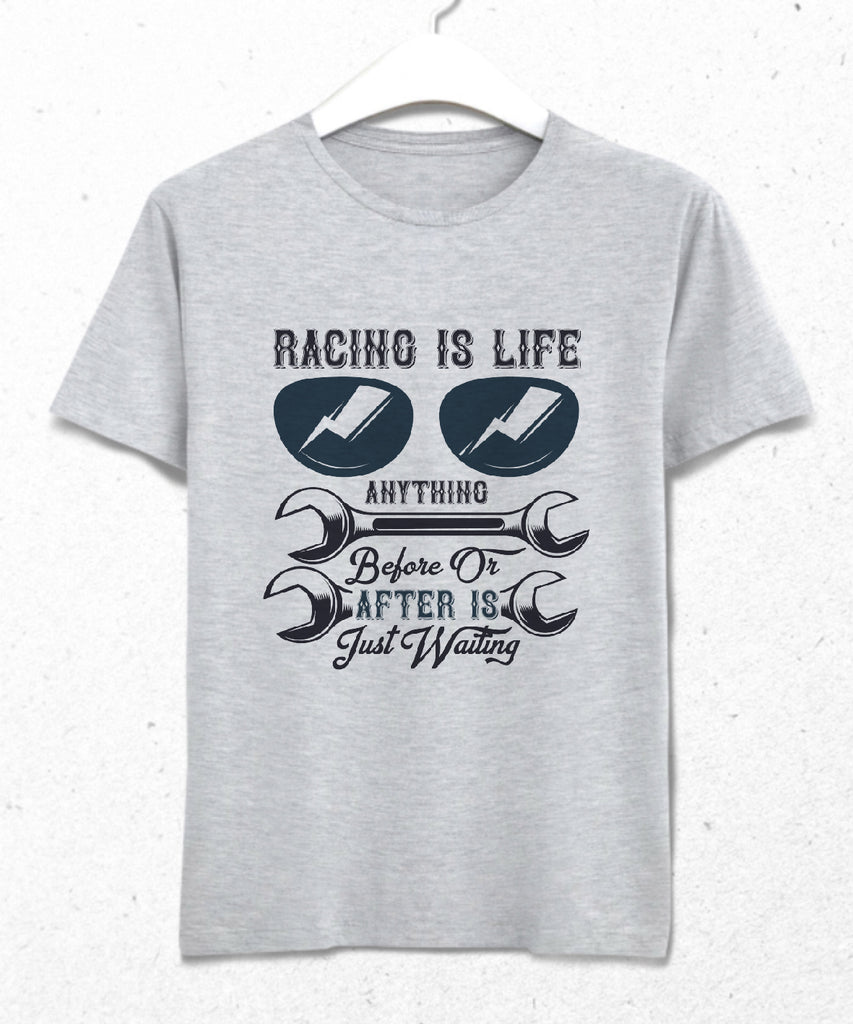 Racing is life - Motorcycle tişört