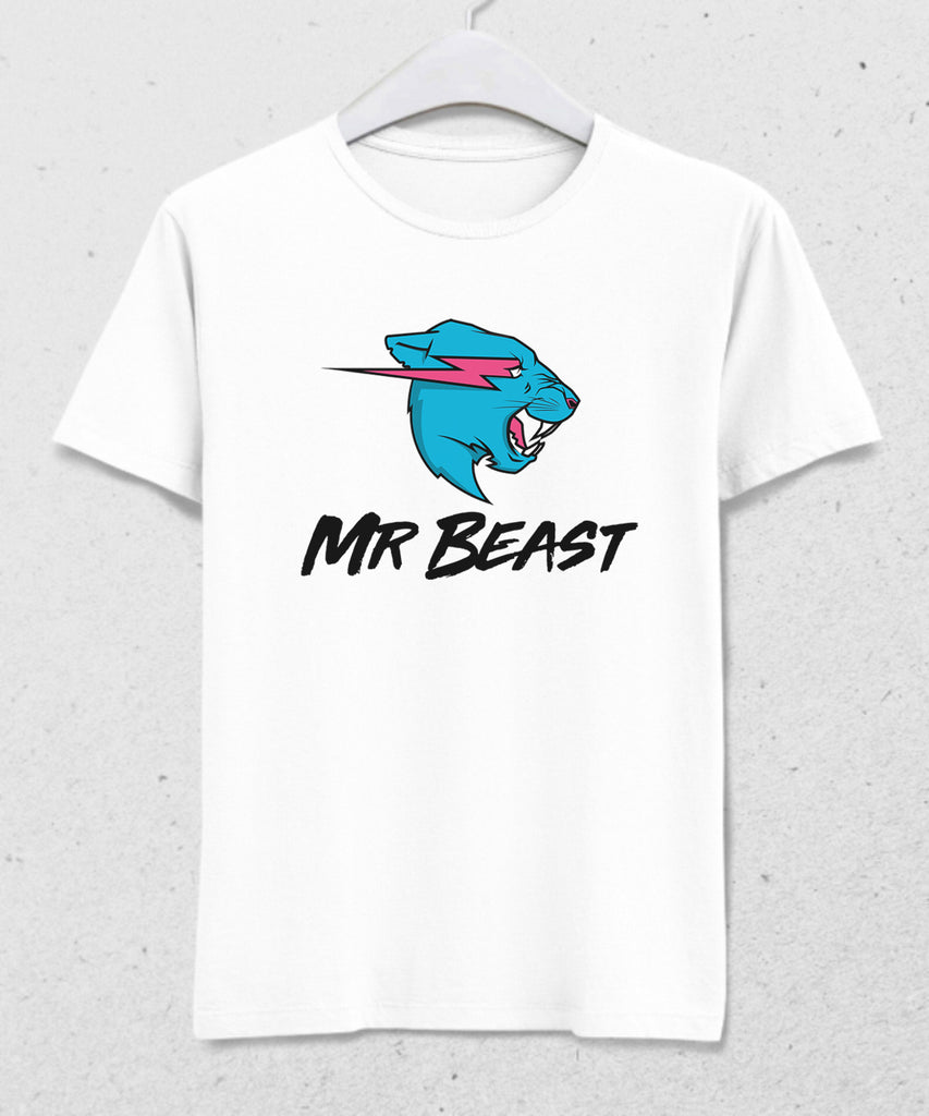 Mr Beast yazılı yetişkin tişört