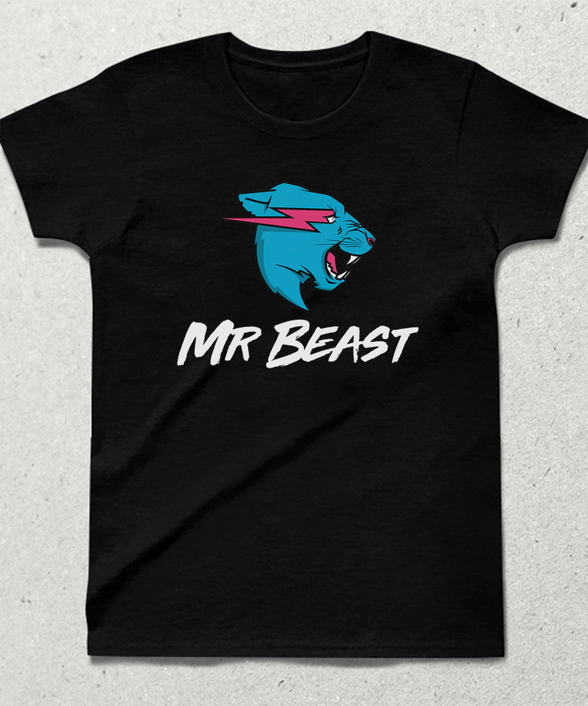 Mr Beast yazılı çocuk tişört