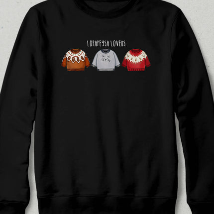 LOPAPEYSA II, Iceland Sweater Pattern Illustration Sweatshirt