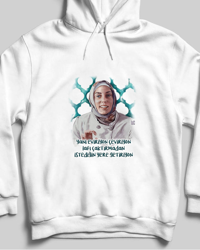 Kapüşonlu Sweatshirt - Meryem - Bir Başkadır - basmatik.com