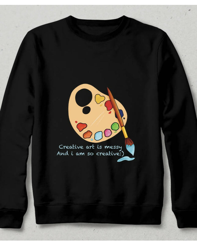 Creative Painter Black Sweatshirt