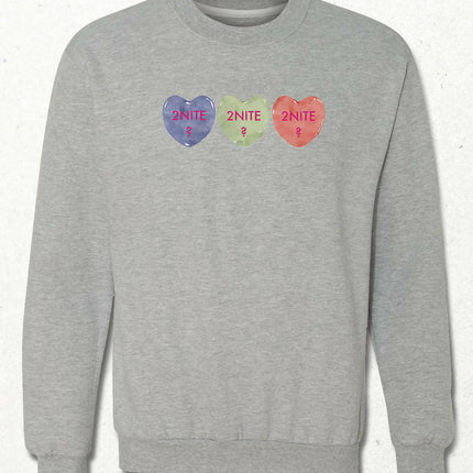 Valentine's V, Kalpli Slogan Sweatshirt