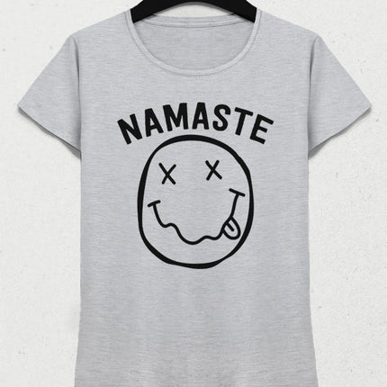 Nameste yoga kadın tişört - basmatik.com