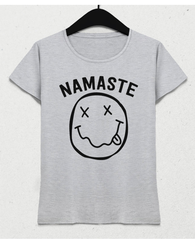 Nameste yoga kadın tişört - basmatik.com