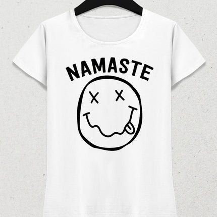 Nameste yoga kadın tişört - basmatik.com