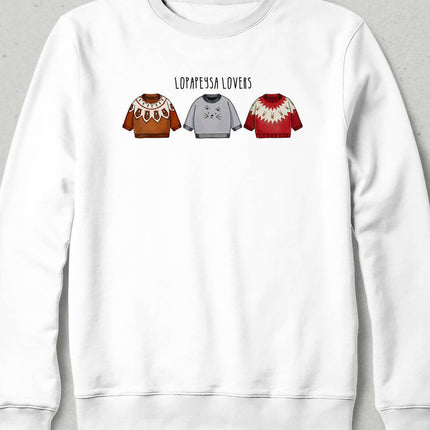 LOPAPEYSA II, Iceland Sweater Pattern Illustration Sweatshirt