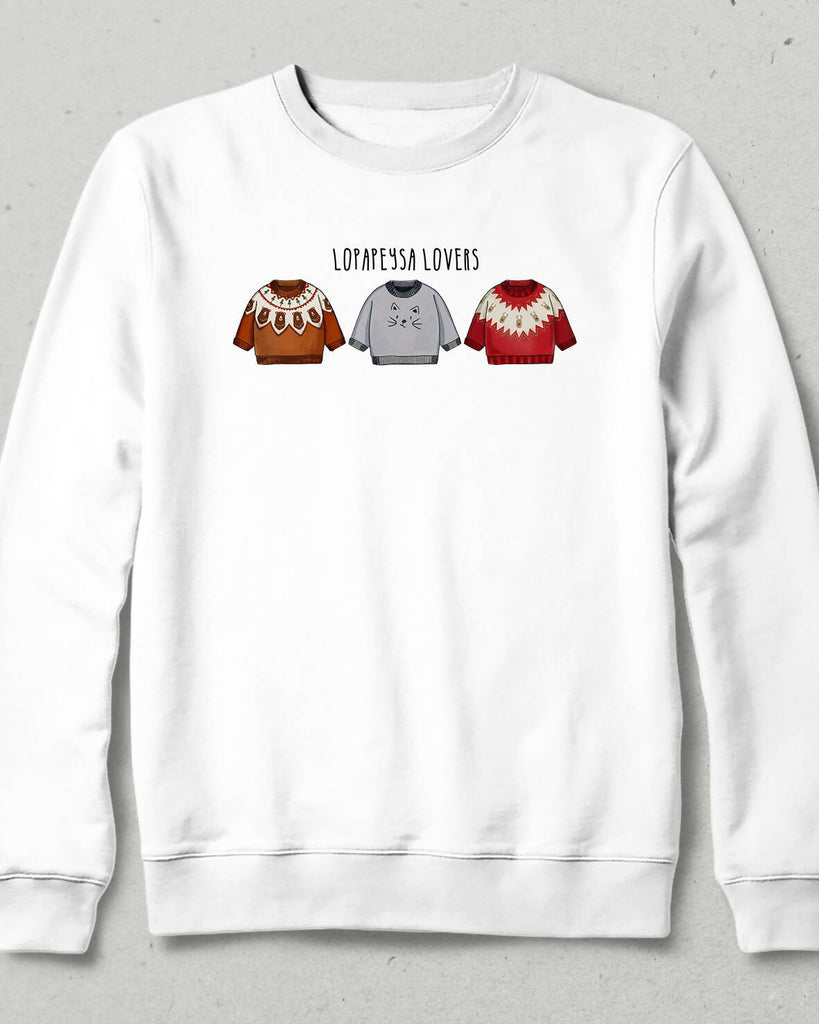 LOPAPEYSA II, Iceland Sweater Pattern Illustration Sweatshirt