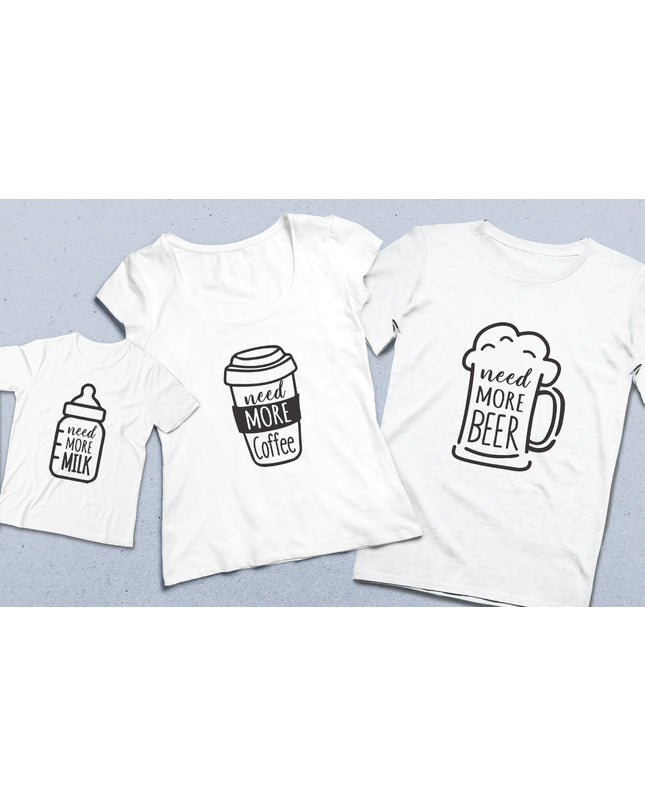 Need more Anne baba çocuk tişört seti - basmatik.com