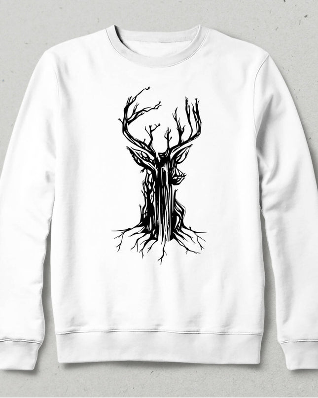 Ağaç Geyik Sweatshirt