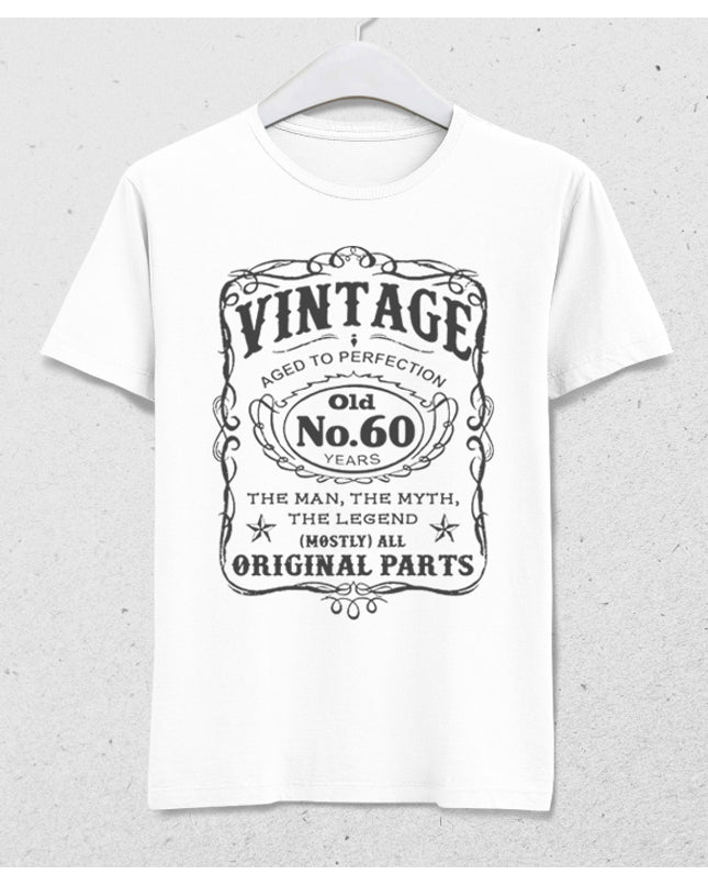 No60 doğum günü beyaz tişört - basmatik.com