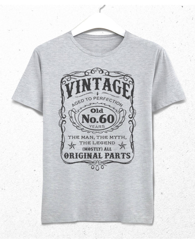 No60 doğum günü gri tişört - basmatik.com