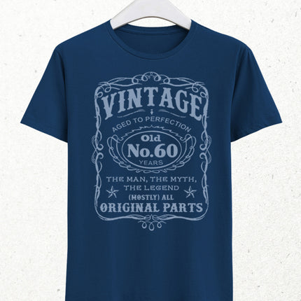 No60 doğum günü indigo tişört - basmatik.com