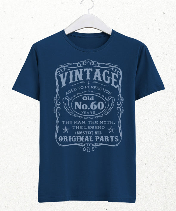 No60 doğum günü indigo tişört - basmatik.com