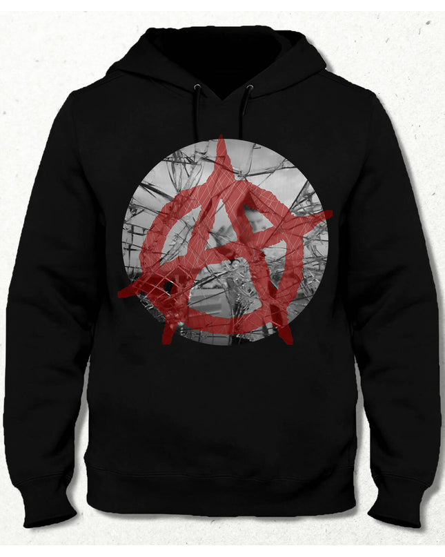 Anarchy Unisex Black Hooded Sweatshirt