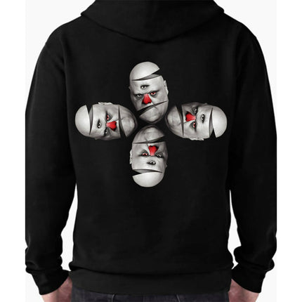 Psycho Sweatshirt Kapşonlu Arka - basmatik.com