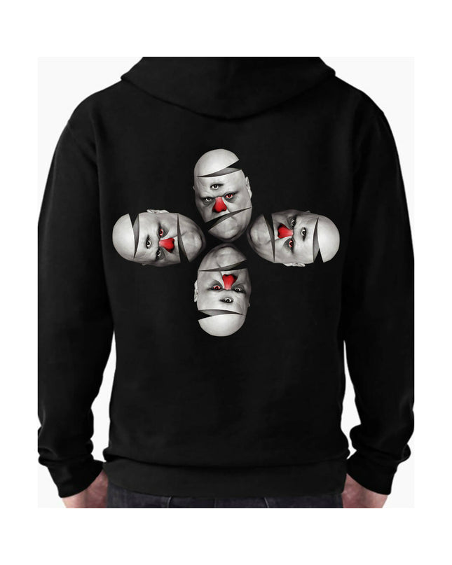 Psycho Sweatshirt Kapşonlu Arka - basmatik.com