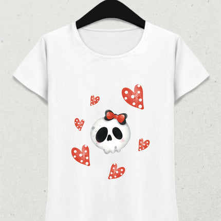 Kurukafa ve Kalpler Cadılar Bayramı Tişört