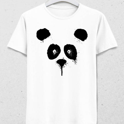 Suluboya Panda Erkek Tişört - basmatik.com