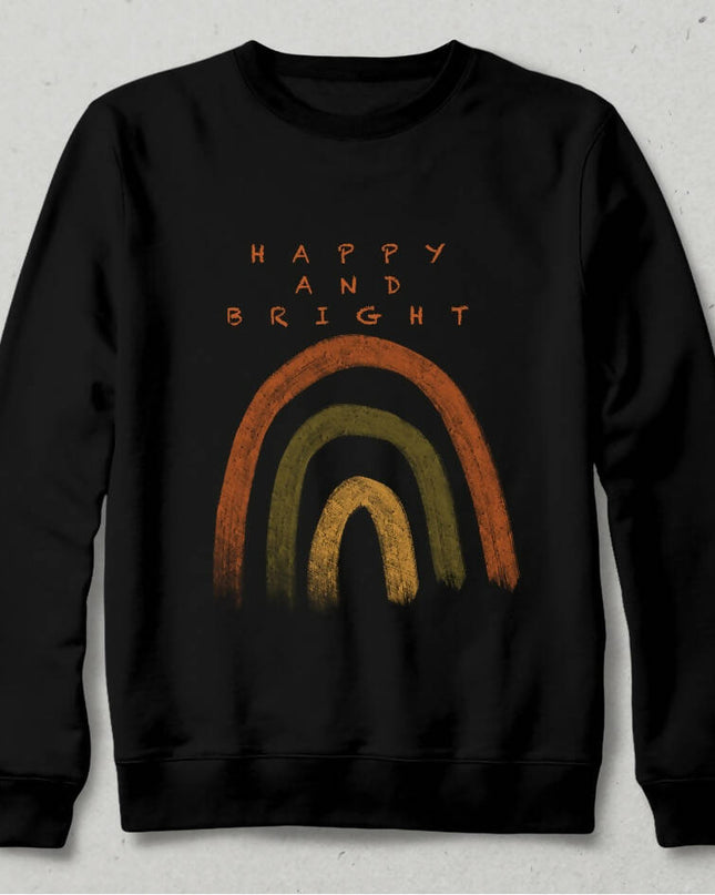 Mutlu ve Parlak Sweatshirt - basmatik.com