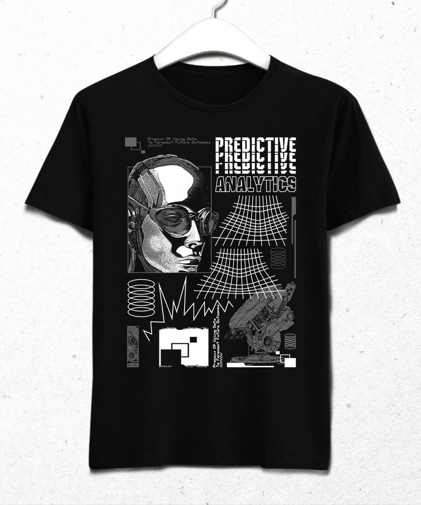 Predictive Analitics Streetwear Retro Futuristic Design