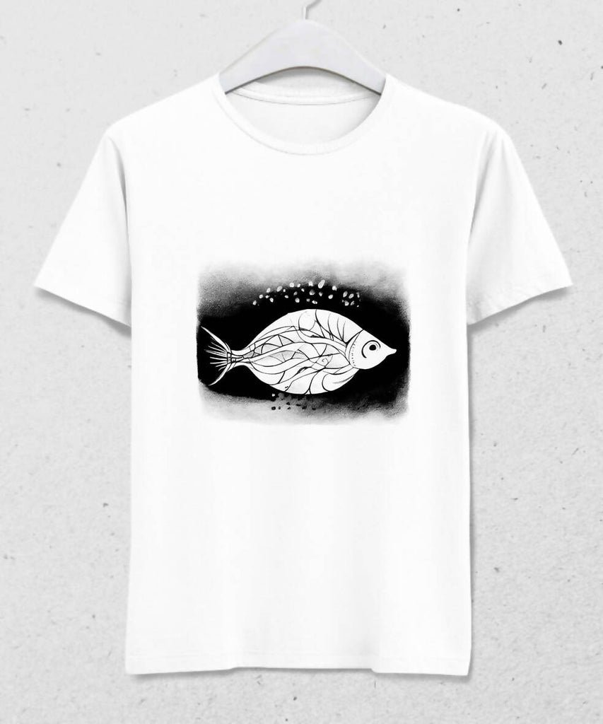 Fish Patterned Men's T-shirt