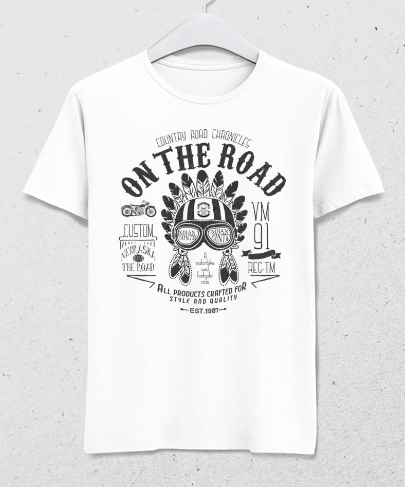 On the road erkek tişört - basmatik.com