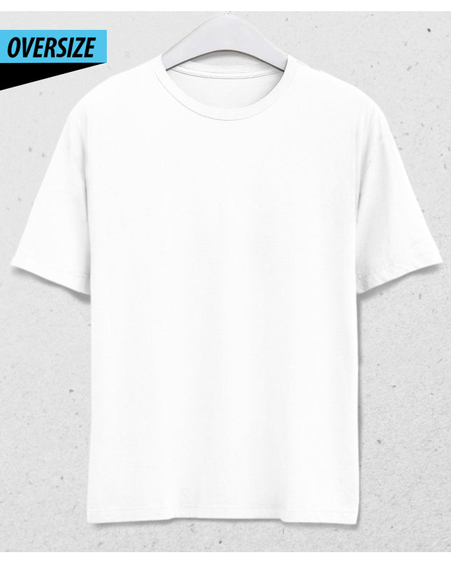 Oversize beyaz tişört - basmatik.com