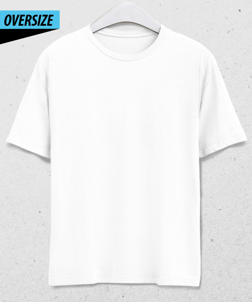 Oversize beyaz tişört - basmatik.com