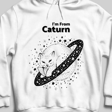 I'm From Caturn Kapşonlu Sweatshirt