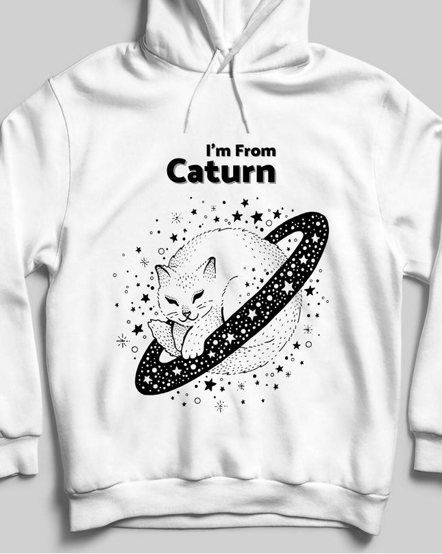 I'm From Caturn Kapşonlu Sweatshirt