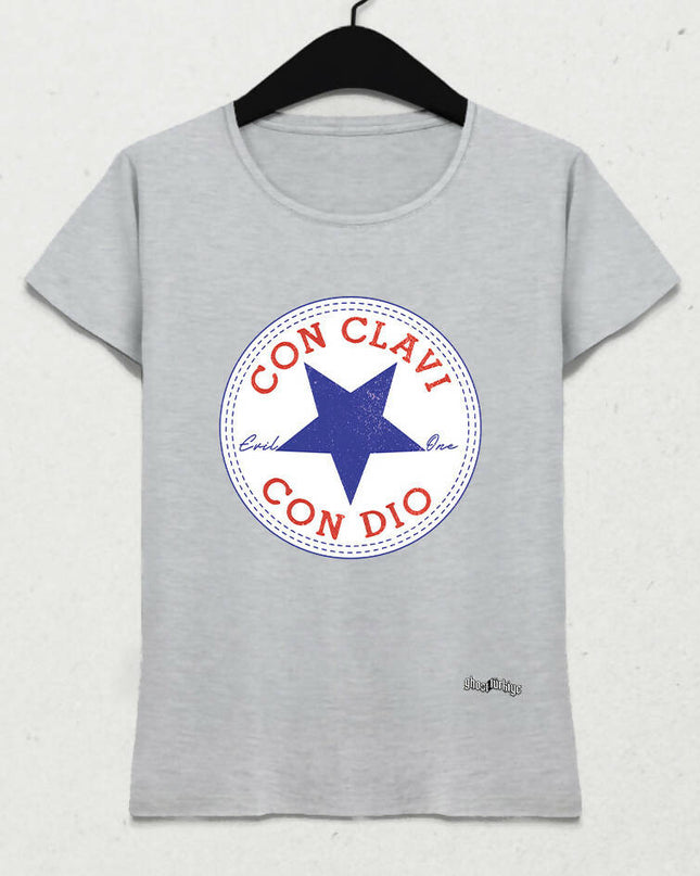 Con Clavi Con Dio Kadın Tişört