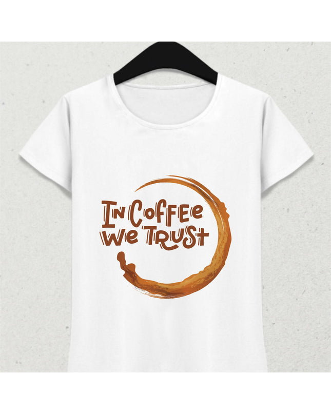 In Coffee We Trust Kahve Temalı Tshirt