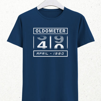 Oldometer doğum günü indigo tişört - basmatik.com