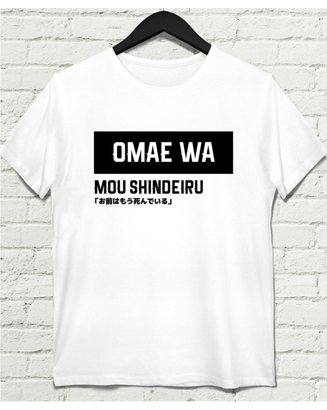 Omae wa Beyaz Erkek Tshirt - basmatik.com