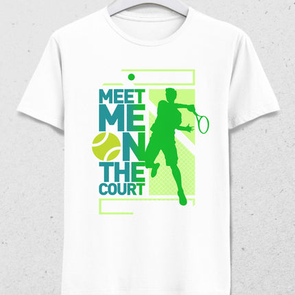 On the court tennis tişört - basmatik.com