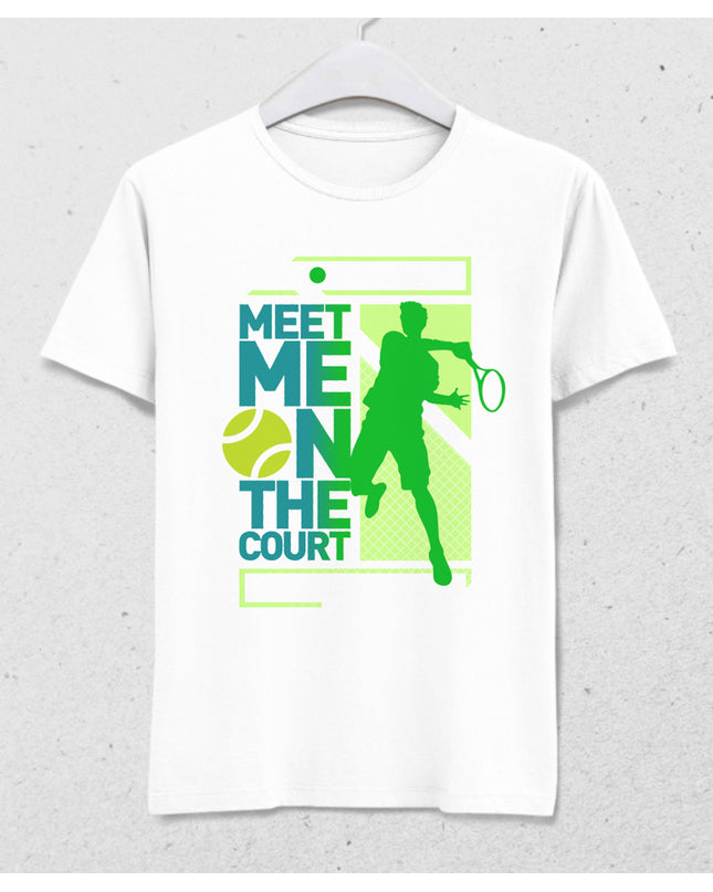 On the court tennis tişört - basmatik.com