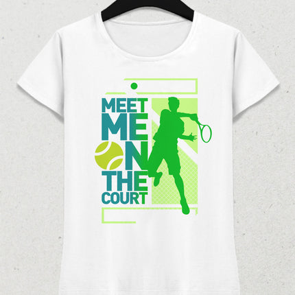 On the court tennis tişört - basmatik.com