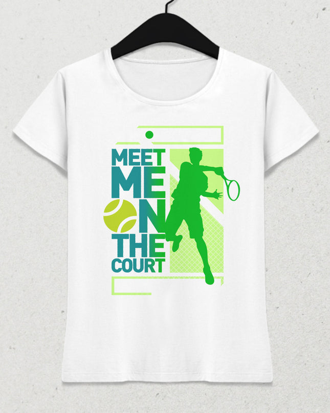 On the court tennis tişört - basmatik.com