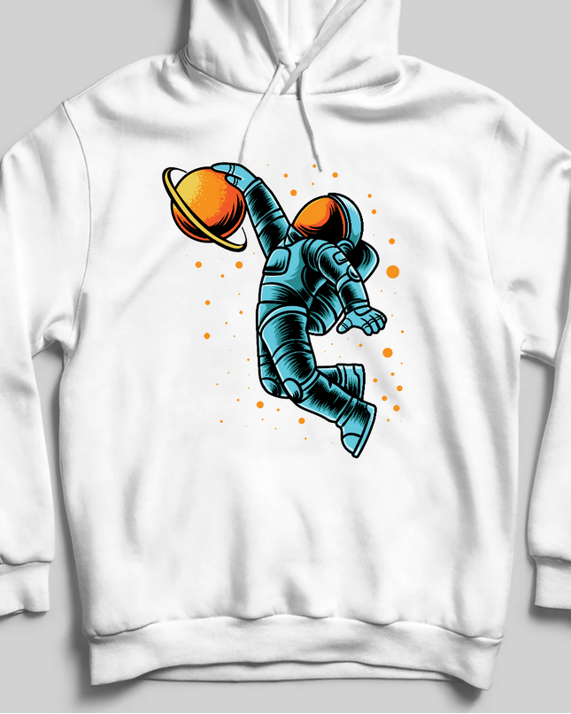 Gri | Astronot| Unisex Kapşonlu