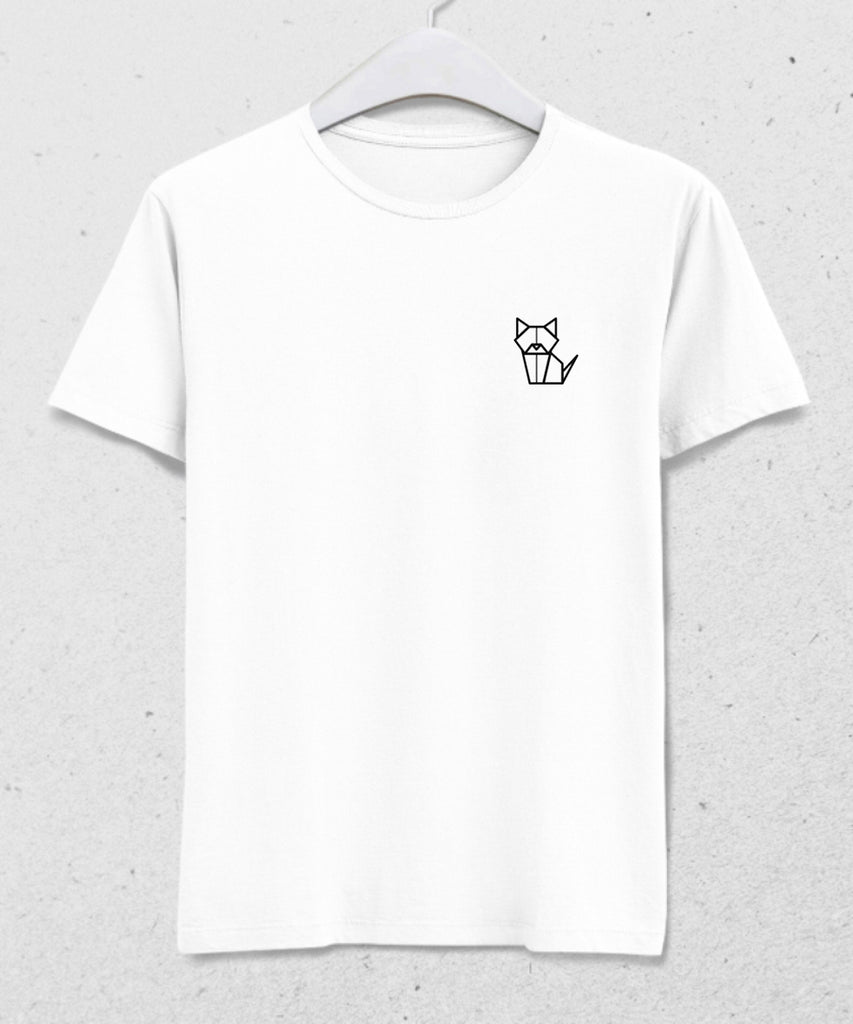 Origami Cat tişört - basmatik.com