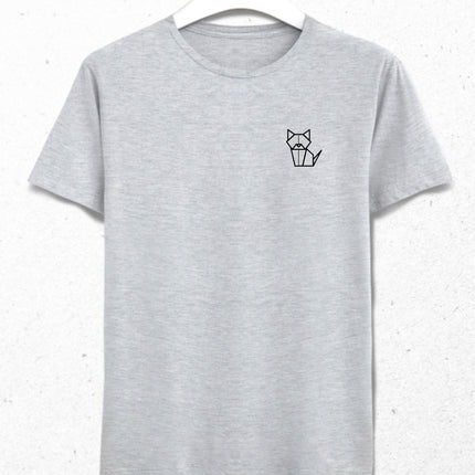 Origami Cat tişört - basmatik.com