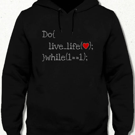 Code, Do While Hooded Sweatshirt