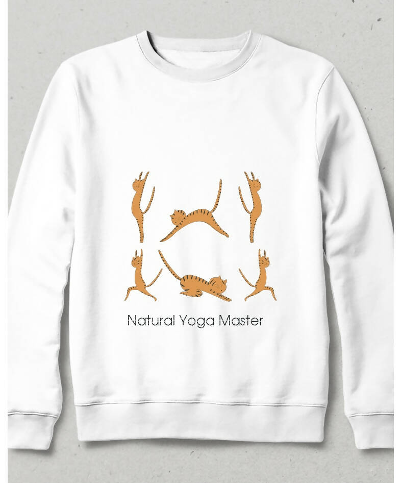 Natural Yoga Master Cat Sweatshirt